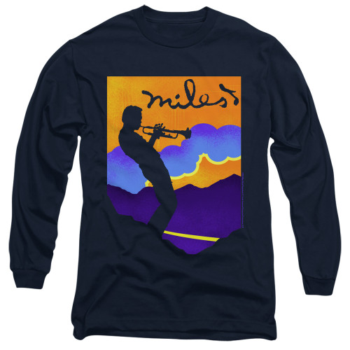 Miles Davis Carnegie Hall Long Sleeve T-Shirt Navy