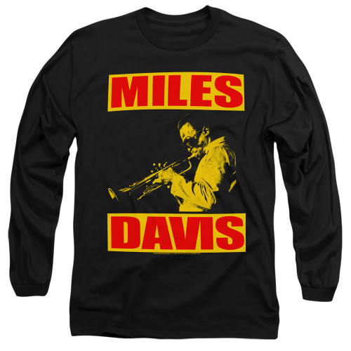 Miles Davis Bars Long Sleeve T-Shirt Black