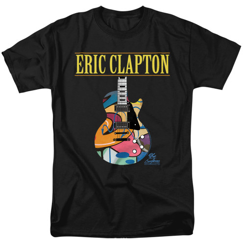 Eric Clapton Graffiti Guitar Adult 18/1 T-Shirt Black