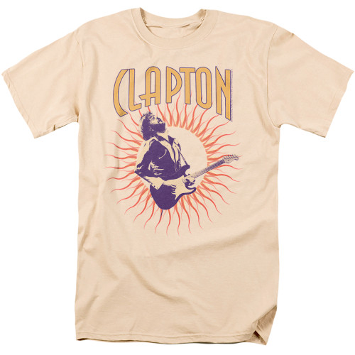 Eric Clapton Sun Adult 18/1 T-Shirt Cream