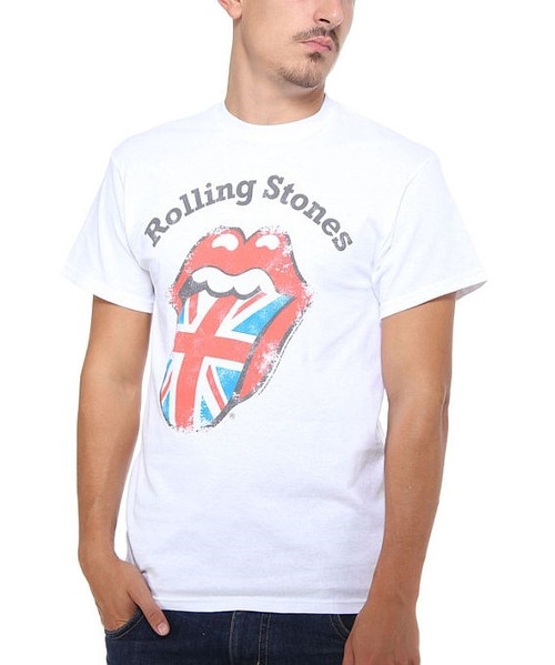 Rolling Stones - Distressed Union Jack T-Shirt
