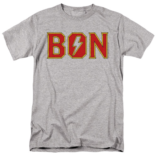 Bon Scott AC/DC Bon Adult 18/1 T-Shirt Athletic Heather