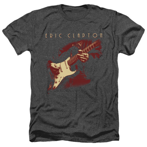 Eric Clapton Clapton Plays Guitars Adult Heather T-Shirt Black