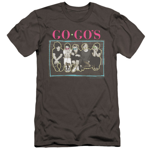 The Go-Go's Sunglasses Premium Slim 30/1 T-Shirt Charcoal