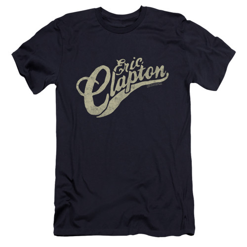 Eric Clapton Clapton Vintage Logo Premium Slim 30/1 T-Shirt Navy