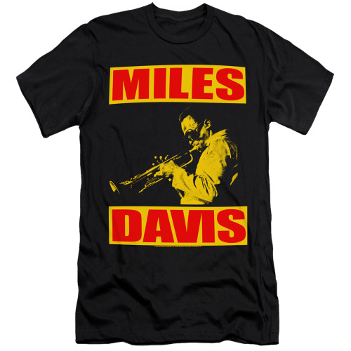 Miles Davis Bars Premium Slim 30/1 T-Shirt Black