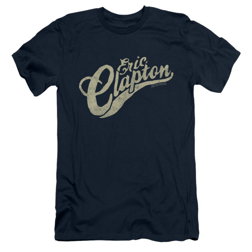 Eric Clapton Clapton Vintage Logo Slim Fit 30/1 T-Shirt Navy