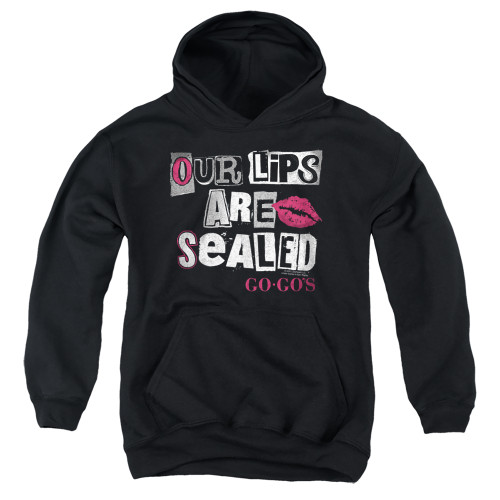The Go-Go's Our Lips Are Sealed Youth Pullover Hoodie Sweatshirt Black