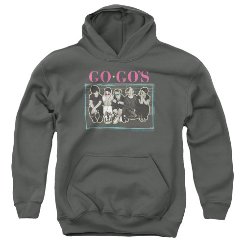 The Go-Go's Sunglasses Youth Pullover Hoodie Sweatshirt Charcoal