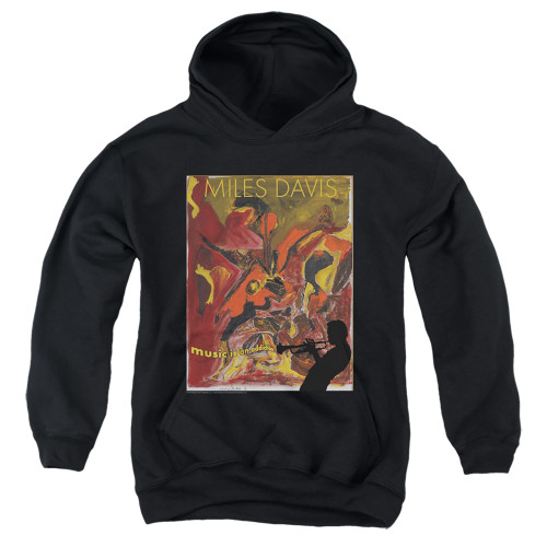 Miles Davis Music Is An Addiction Youth Pullover Hoodie Sweatshirt Black