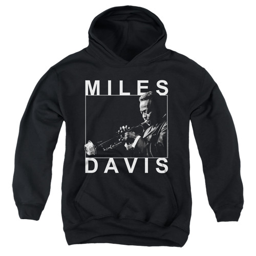 Miles Davis Monochrome Youth Pullover Hoodie Sweatshirt Black