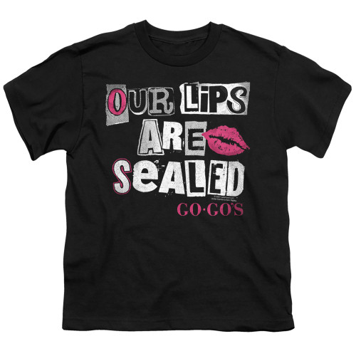The Go-Go's Our Lips Are Sealed Youth T-Shirt Black