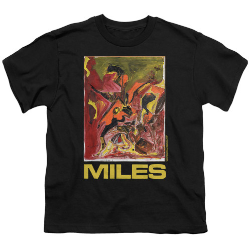 Miles Davis Miles Painting Youth T-Shirt Black