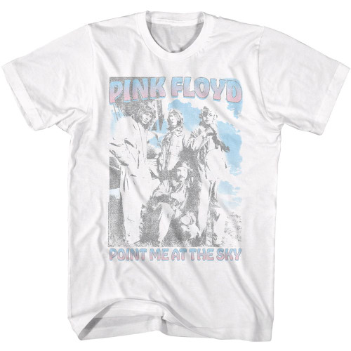 Pink Floyd Point Me at the Sky White Adult T-Shirt