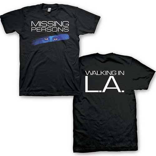 Missing Persons Walking In LA Black T-Shirt
