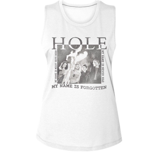 Hole Celebrity Skin White Women's Muscle Tank Top T-Shirt