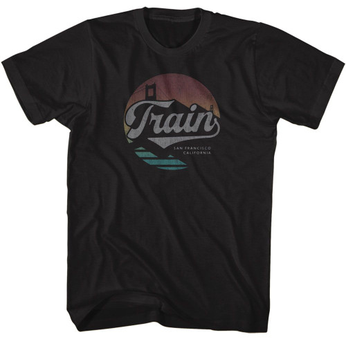 Train San Francisco Cali Black T-Shirt