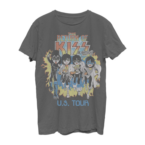 Kiss X Emoji The Return Ultra Vintage T-Shirt