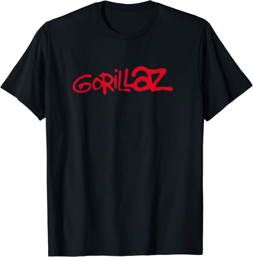Gorillaz Paint Brush Red Logo T-Shirt