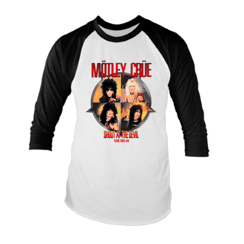 Motley Crue Shout Raglan T-Shirt