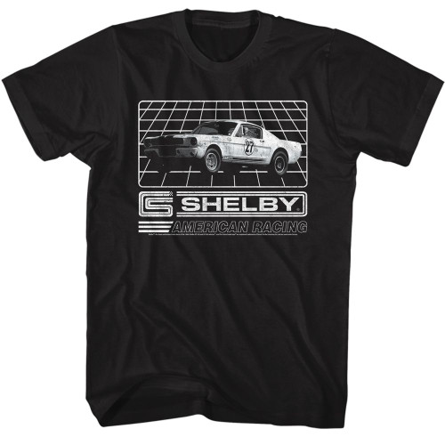 Carroll Shelby Grid Black T-Shirt