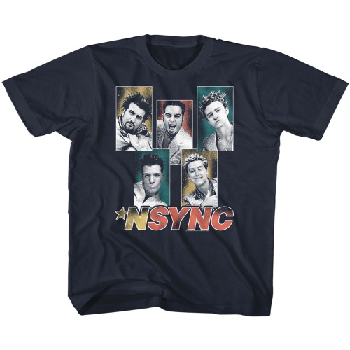 NSYNC Sparkly Boxes Navy Toddler T-Shirt