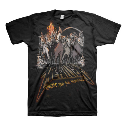 Metallica Unisex T-Shirt 40th Anniversary Horsemen
