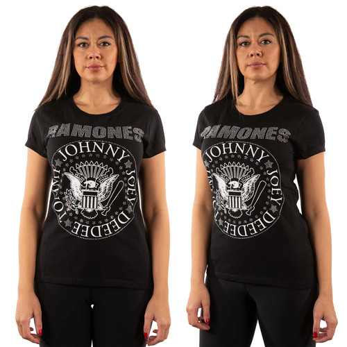 Ramones Women's T-Shirt Presidential Seal (Diamante)