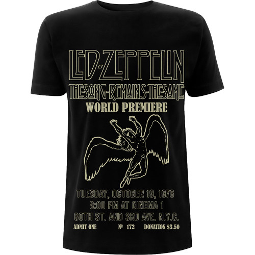 Led Zeppelin Unisex T-Shirt TSRTS World Premier