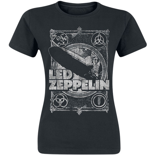 Led Zeppelin Women's T-Shirt Vintage Print LZ1