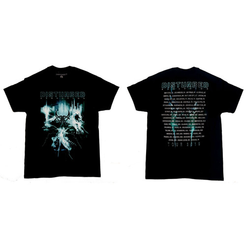 Disturbed Unisex T-Shirt Apocalypse Date back (Back Print/Ex. Tour)