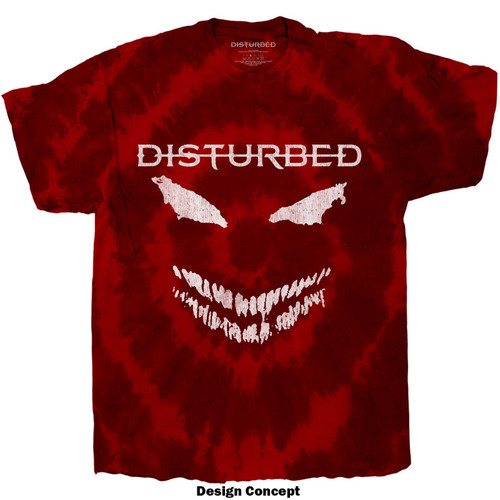 Disturbed Unisex T-Shirt Scary Face (Wash Collection)