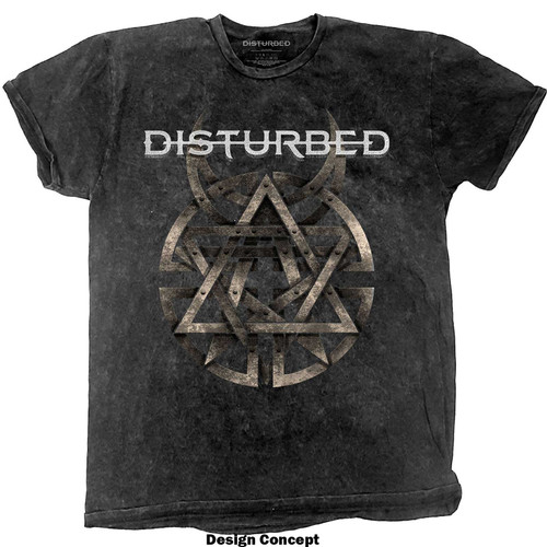 Disturbed Unisex T-Shirt Riveted (Wash Collection)