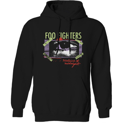 Foo Fighters Unisex Pullover Hoodie Sweatshirt Medicine At Midnight Taped