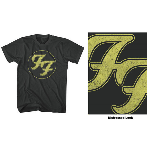 Foo Fighters Unisex T-Shirt Distressed FF Logo