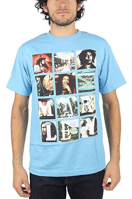 Bob Marley Block Images T-Shirt