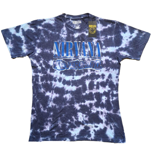 Nirvana Unisex T-Shirt Nevermind Wavy Logo (Wash Collection)