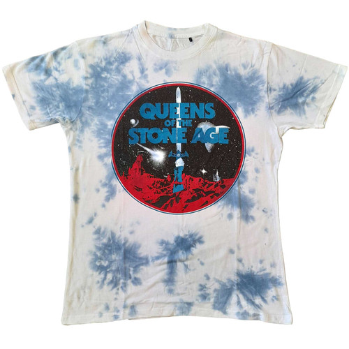Queens of the Stone Age Unisex T-Shirt Branca Sword (Wash Collection)