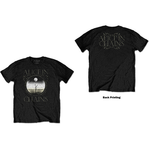 Alice In Chains Unisex T-Shirt Moon Tree (Back Print)