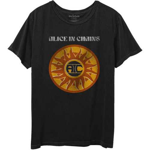 Alice In Chains Unisex T-Shirt Circle Sun Vintage