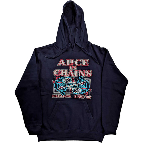 Alice In Chains Unisex Pullover Hoodie Sweatshirt Totem Fish