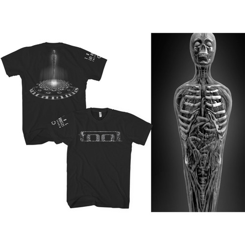 Tool Unisex T-Shirt BW Spectre (Back & Sleeve Print)