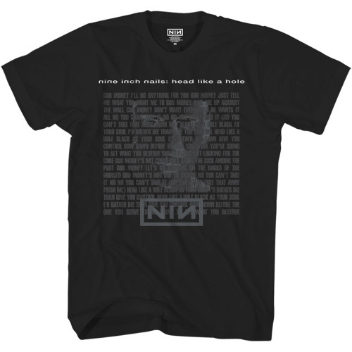 Nine Inch Nails Unisex T-Shirt Head Like A Hole Black
