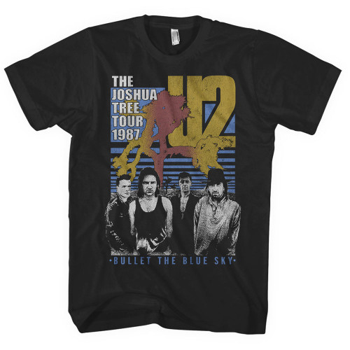 U2 Unisex T-Shirt Bullet The Blue Sky