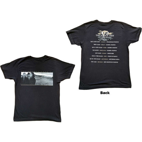 U2 Unisex T-Shirt Joshua Tree Photo (Back Print)