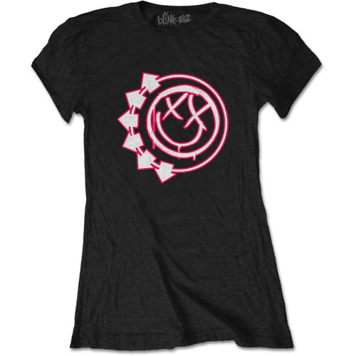 Blink-182 Women's T-Shirt Six Arrow Smiley
