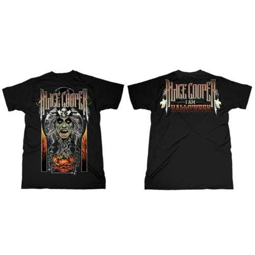 Alice Cooper Unisex T-Shirt I am Halloween (Back Print)
