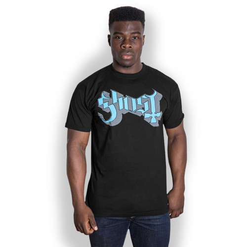Ghost Unisex T-Shirt Blue/Grey Keyline Logo