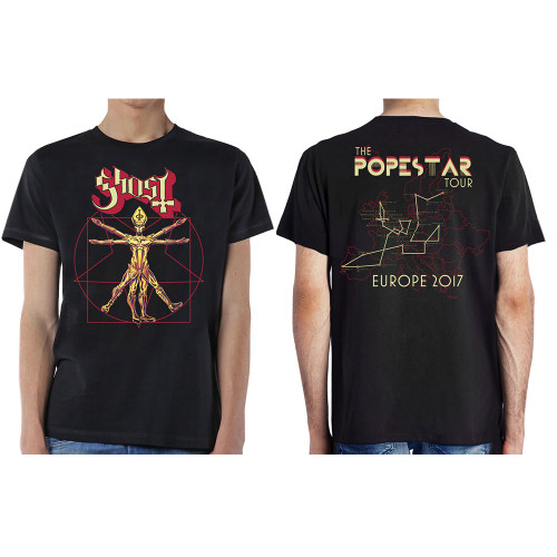 Ghost Unisex T-Shirt Popestar Tour Europe 2017