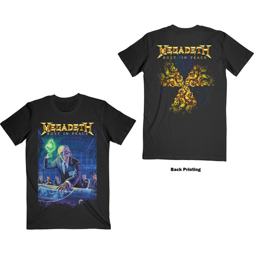 Megadeth Unisex T-Shirt Rust In Peace 30th Anniversary (Back Print)